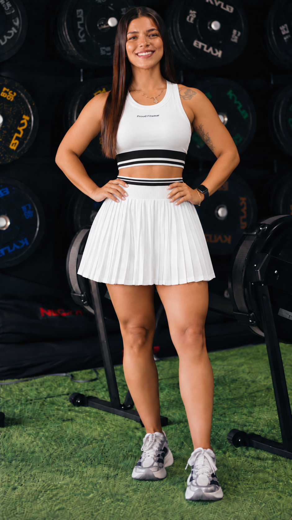 white basic crop top