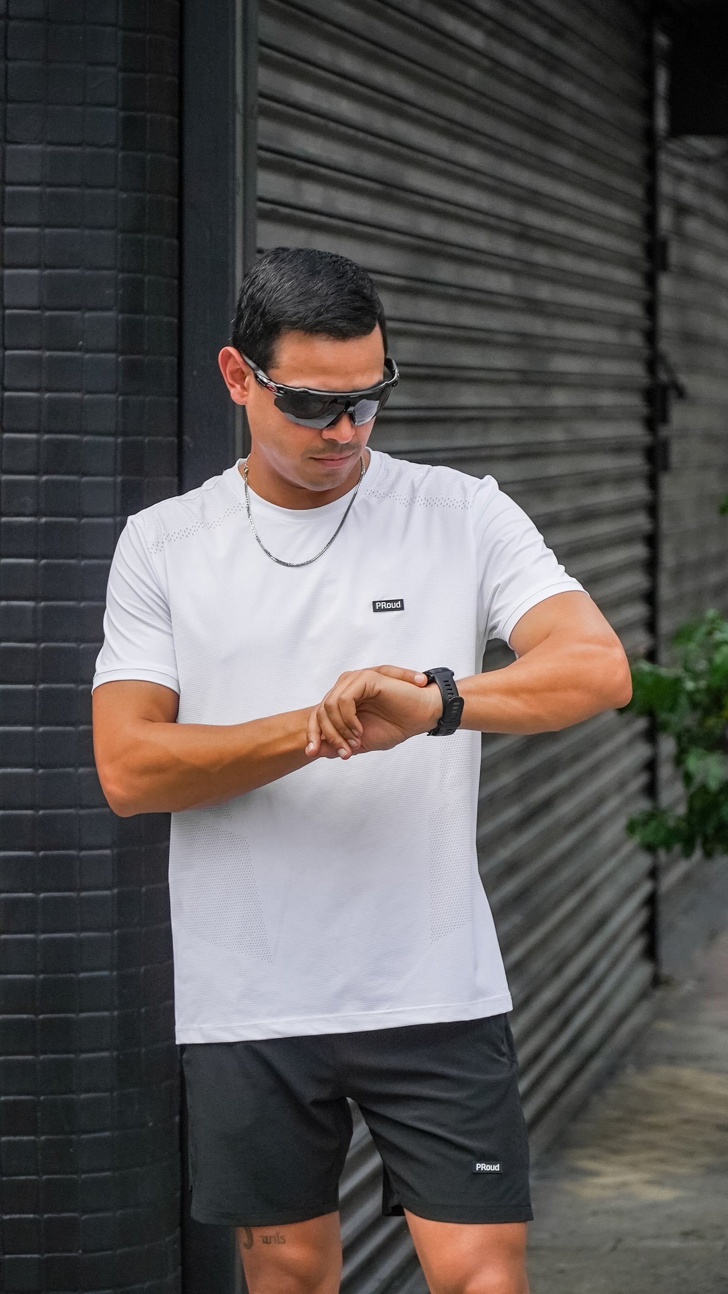 WHITE DRI FIT SHIRT