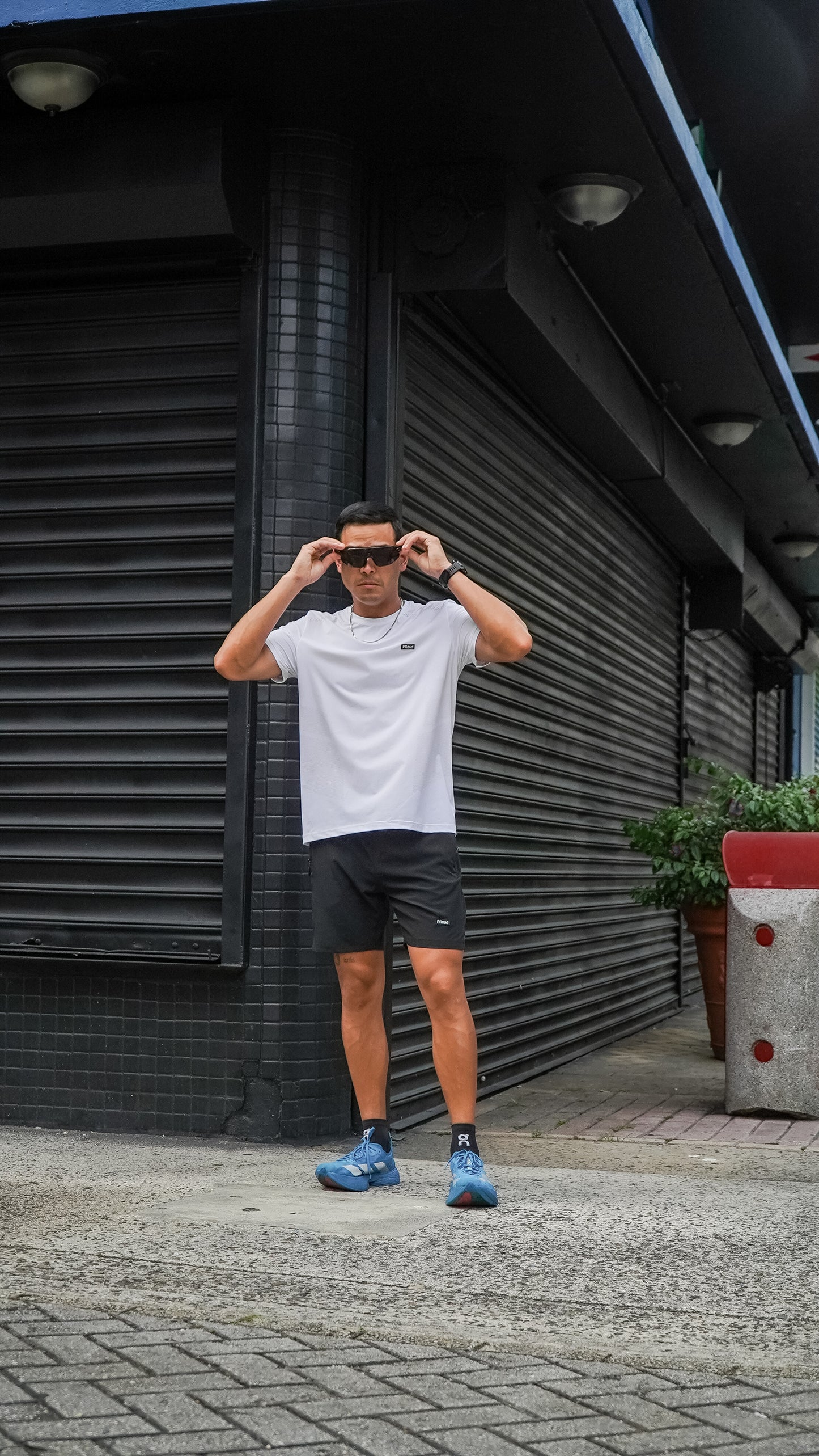 WHITE DRI FIT SHIRT