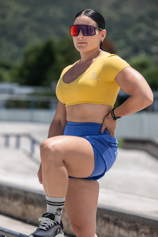 YELLOW CROP TOP
