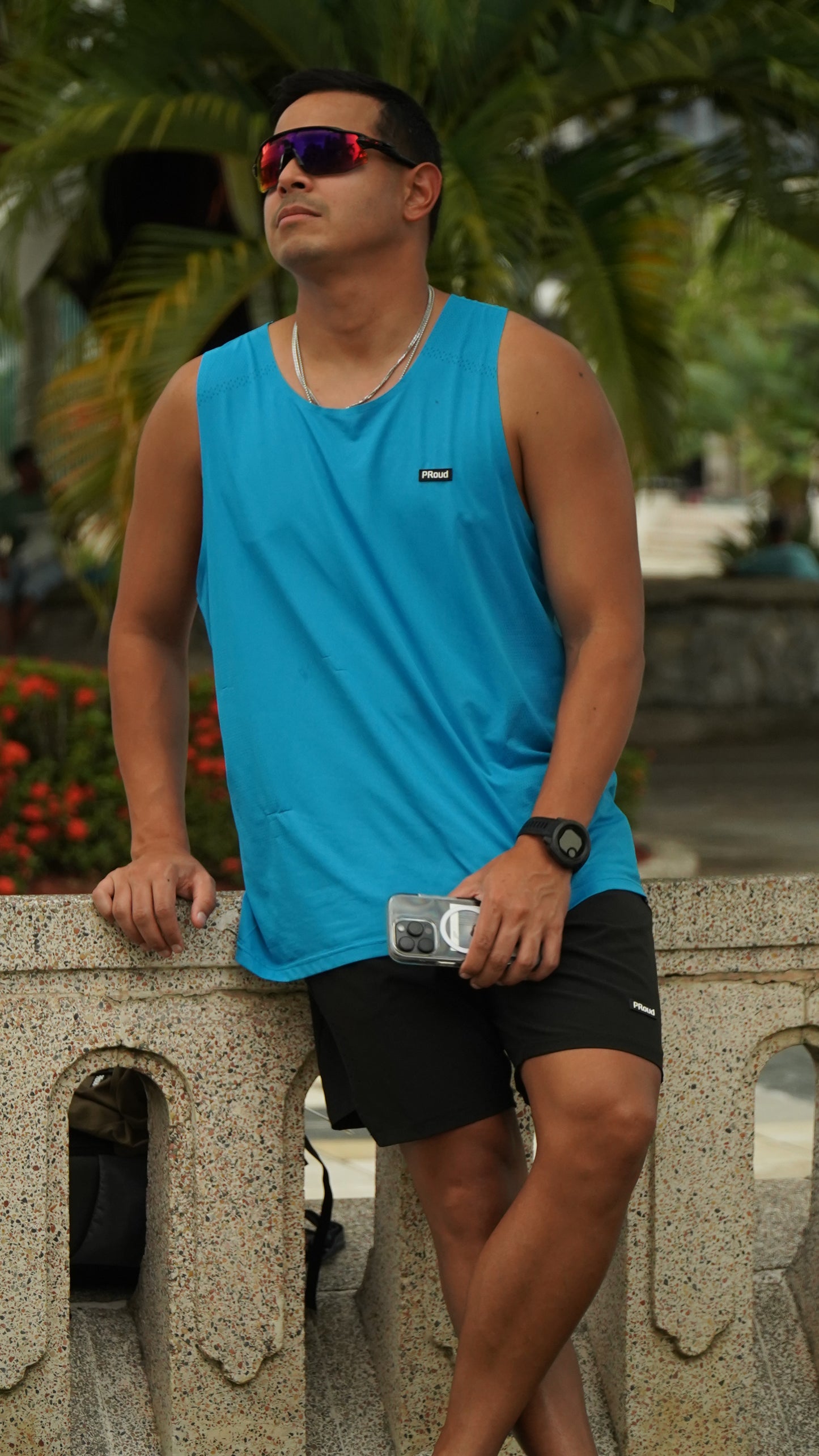 BLUE TANK TOP