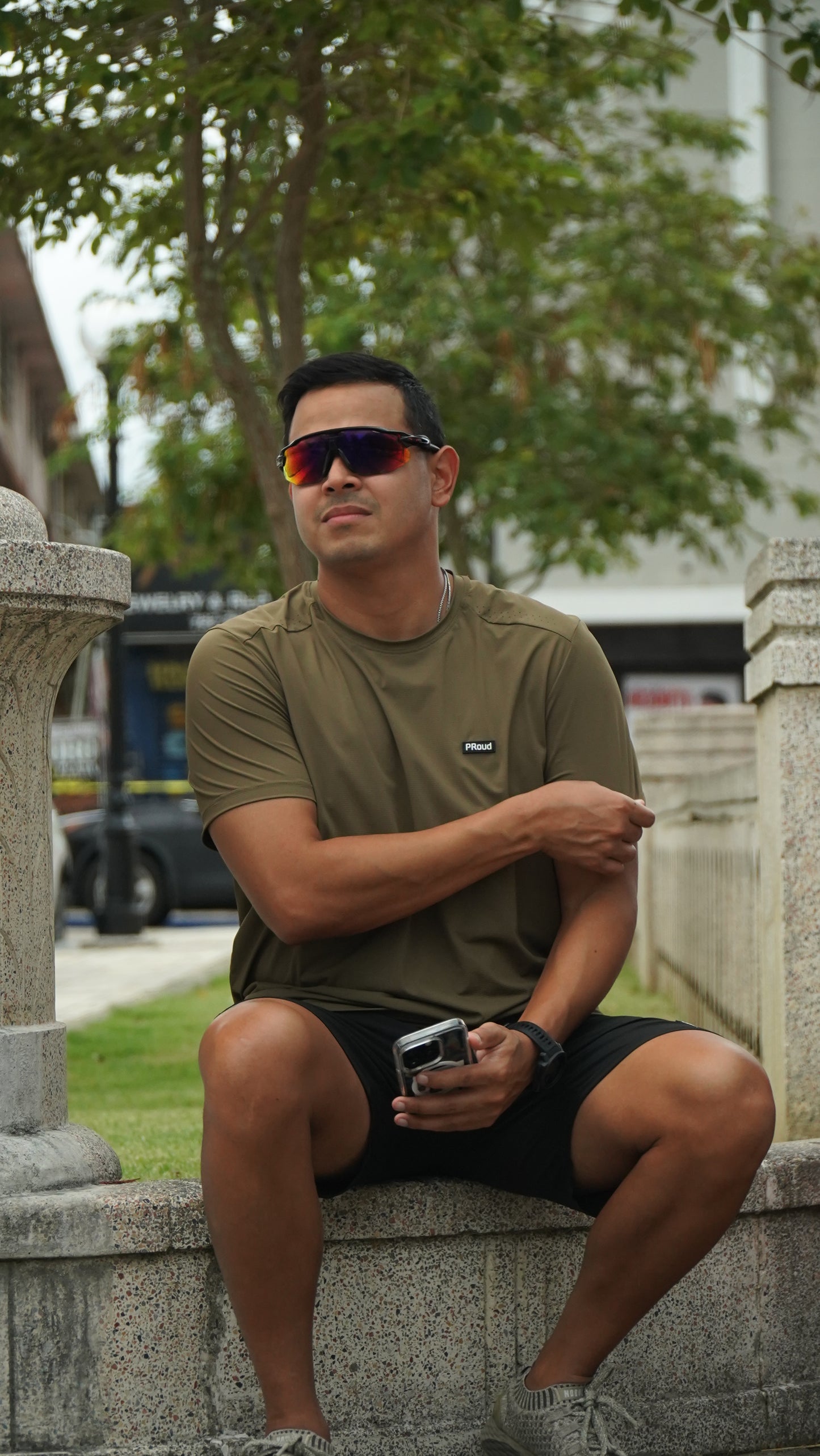 DRI FIT CAQUI T SHIRT