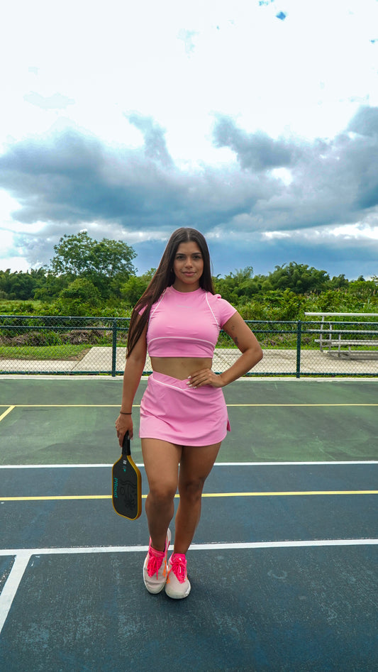 PINK CROP TOP