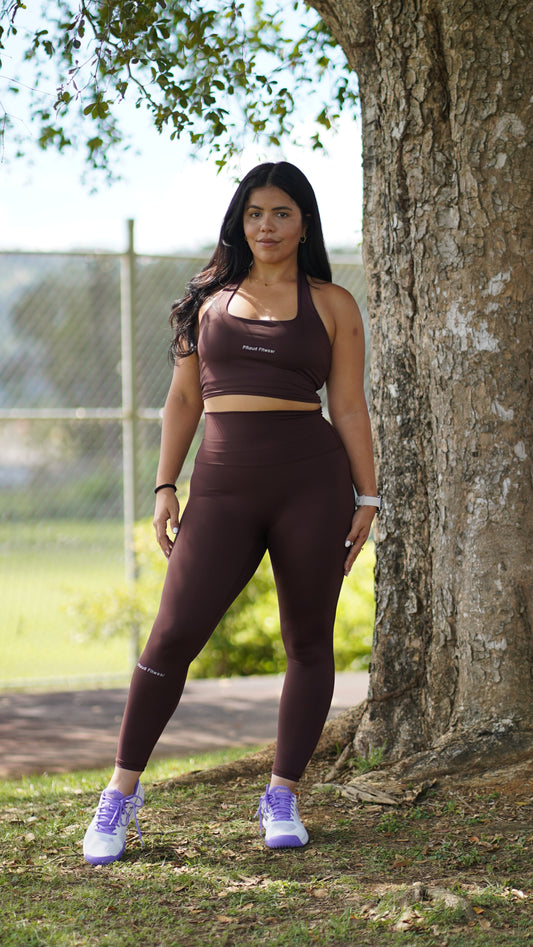 CHOCOLATE HALTER NECK