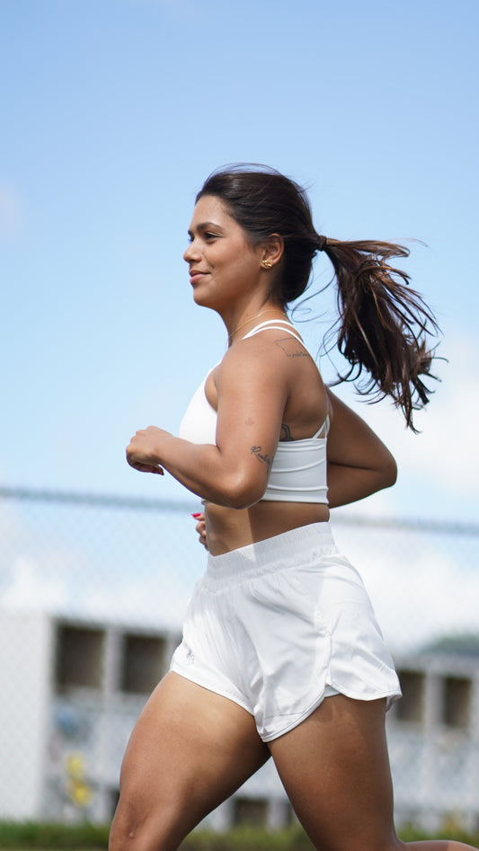 RUNNING WHITE SHORT