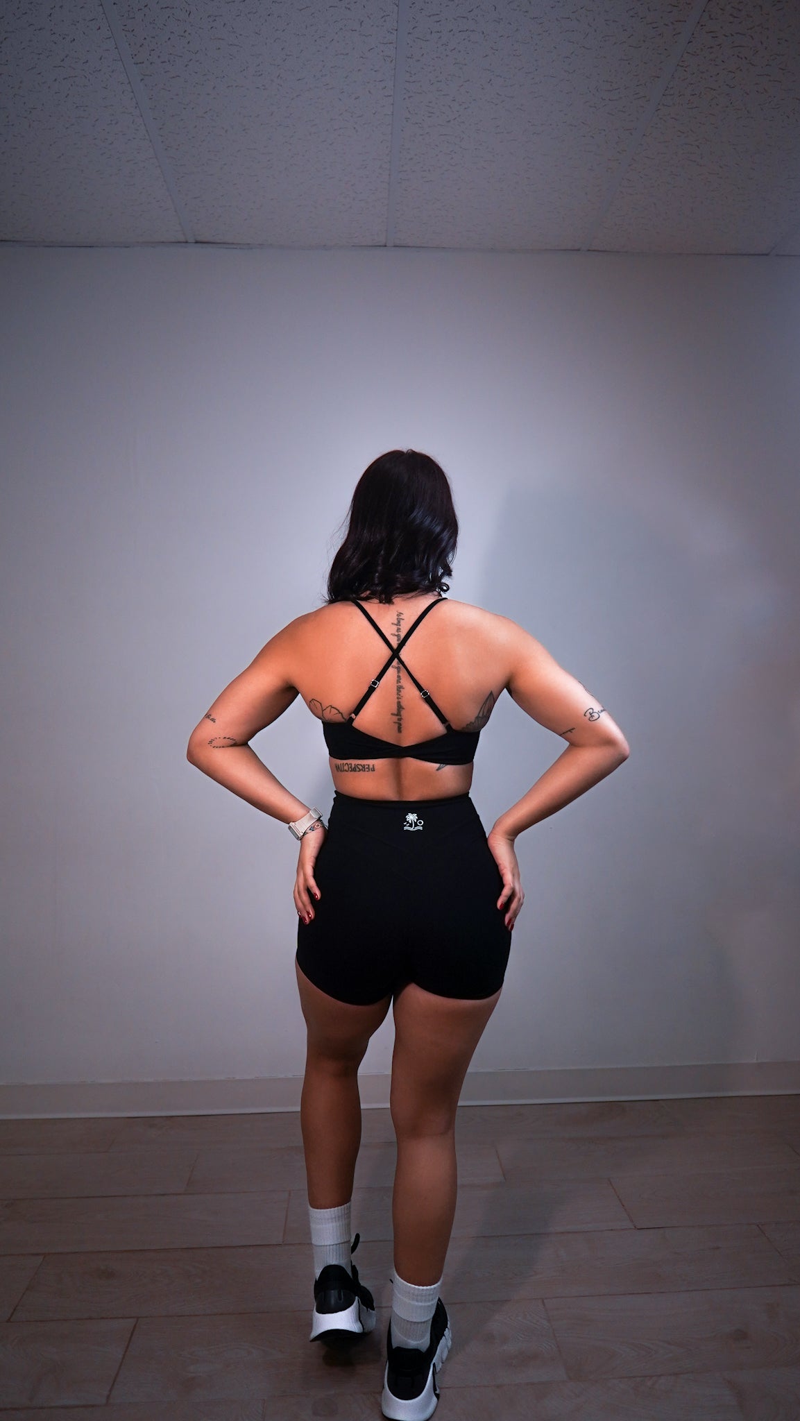 BLACK BIKE SHORT