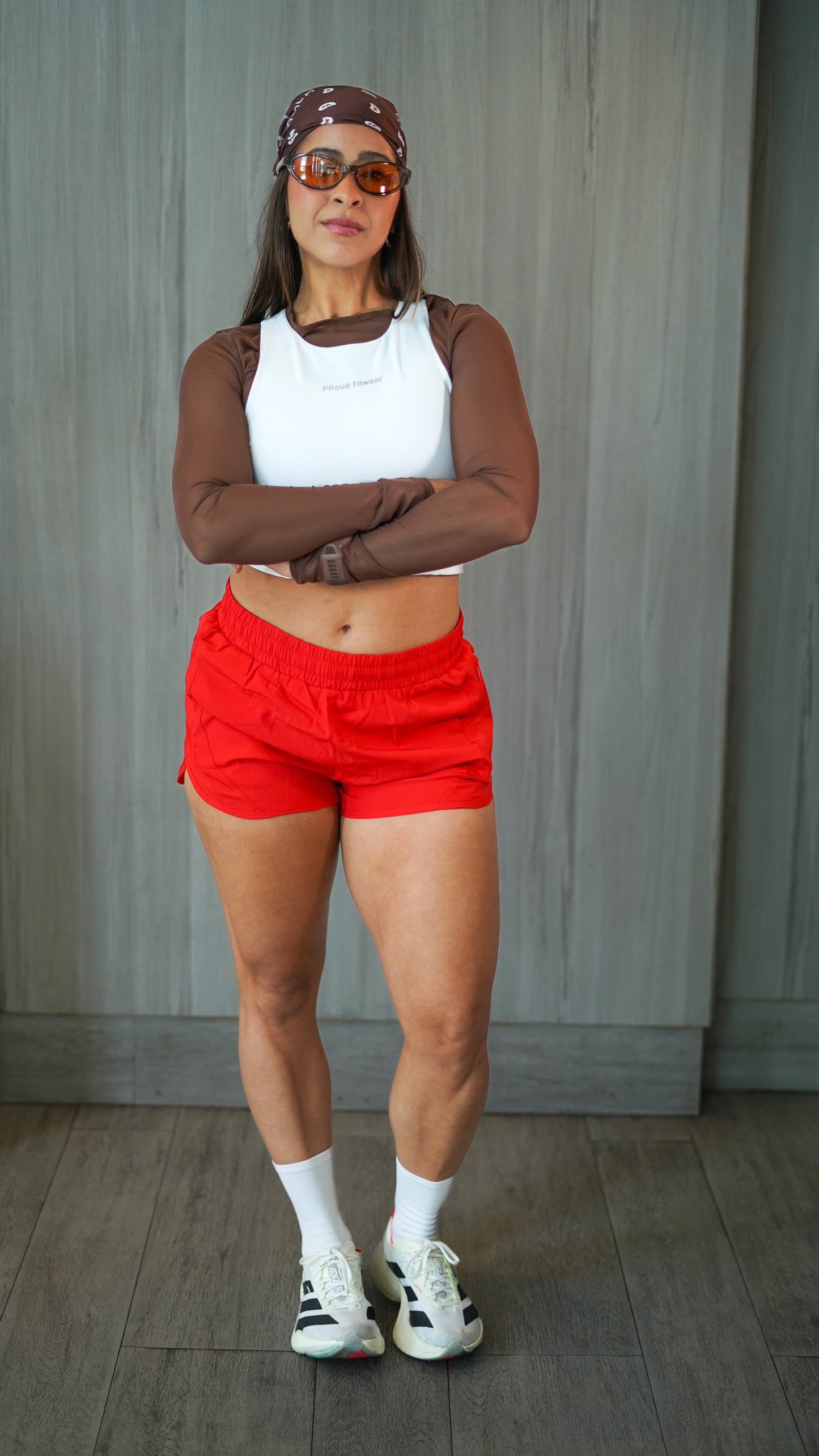 RUNNING RED SHORT