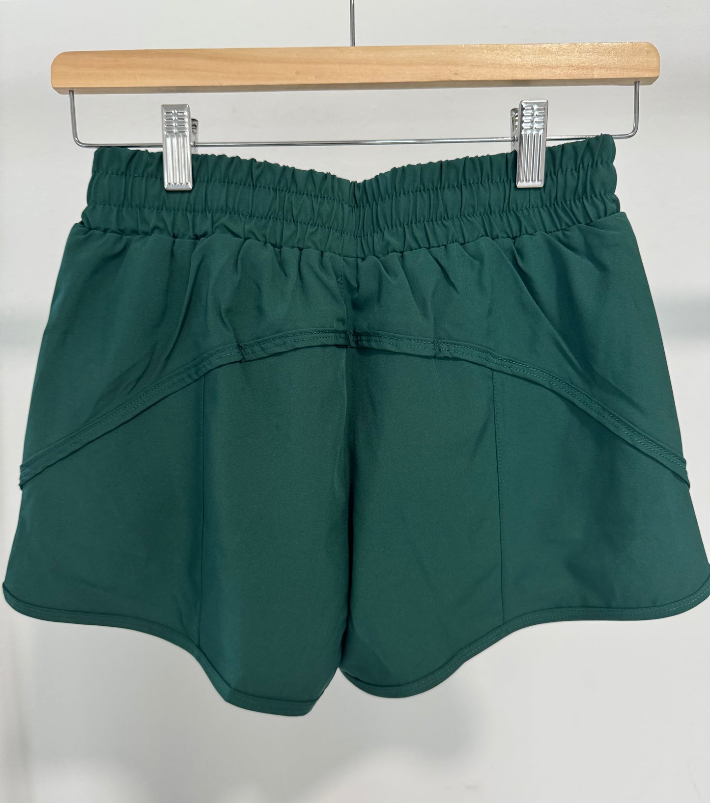 GREEN RUNNING SHORT