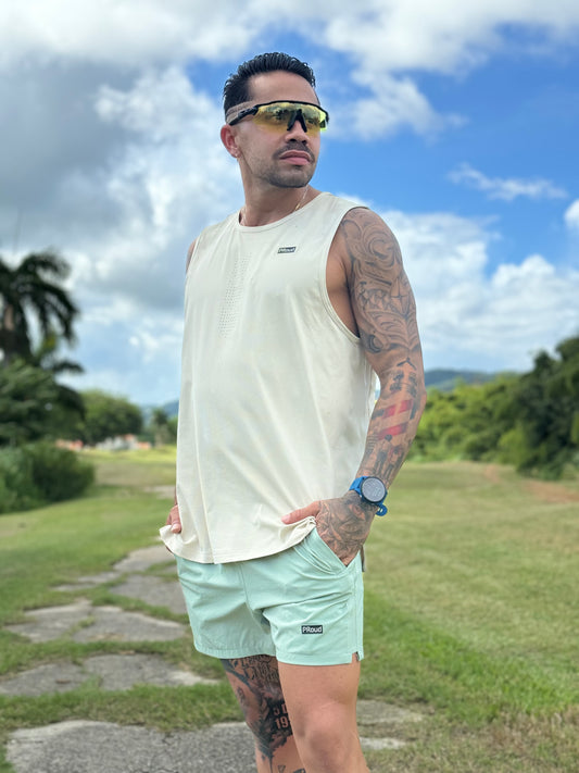 MEN’S SOFT GREEN SHORT 5’