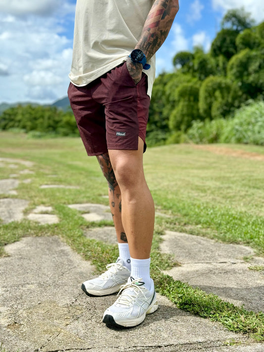 MEN'S WINE SHORT 7"